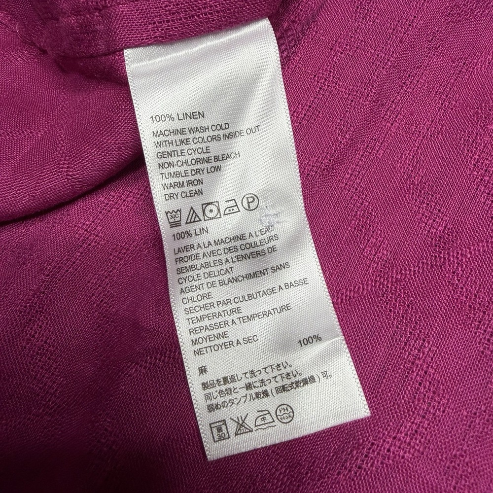 Tommy Bahama Anchors Aweigh Linen Button Down Shirt XL NEW Fuchsia Pink - Picture 9 of 11